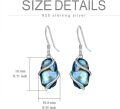 wholesale 925 Sterling Silver Abalone Shell Dangle Earrings Fine Jewelry Birthday Christmas Gifts for Women Her-0-5