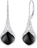 wholesale Sterling Silver Celtic Teardrop Drop Earrings Jewelry Gifts for Women-0-18