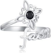 wholesale 925 Sterling Silver Witches Knot Adjustable Protection Ring for Women Girls-Adjustable Witch Faith Ring