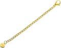 wholesale Gold Heart Charm 3-Adjustable Chain Extension with Lobster Clasp - Jewelry Accessory-0-0