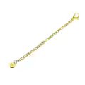 wholesale Gold Heart Charm 3-Adjustable Chain Extension with Lobster Clasp - Jewelry Accessory-0-0
