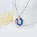 wholesale TOUPOP Christmas Gifts Necklace For Women Rose Necklace With Butterfly B Initial Necklace 925 Sterling Silver With B Letter Blue Crystal Birthday Gifts For Her Mom Wife Girlfriend, 20*20 Inch -0-5