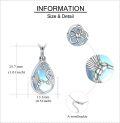 wholesale 925 Sterling Silver Teardrop Hummingbird Flower Keepsake Pendant Urn Necklace with Funnel and Fill Tool for Ashes Cremation Jewelry-0-4