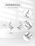 wholesale 925 Sterling Silver Hammerhead Shark Stud Earrings - Ocean Themed Beach  for Her-0-1