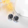 wholesale Sterling Silver Austrian Crystal Hypoallergenic Leverback Earrings Women s Gift-0-22