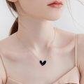 wholesale 925 Sterling Silver Turquoise Stone Heart Pendant Necklace for Women - Elegant Love Charm Jewelry-0-7