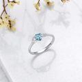 TOUPOP Sterling Silver Crystal Infinity Love Heart Rings For Women-0-4