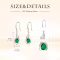 TOUPOP Sterling Silver Infinity Birthstone Earrings Gift for Women-0-4