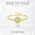 wholesale 14K Gold Plated Sterling Silver Jade Bracelet for Women Lotus Sunflower Tree of Life Hummingbird Dragonfly Bee Butterfly Cat Birthday Mothers Day Gifts for Mom Grandma-0-22