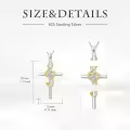 TOUPOP Sterling Silver Cross Treble Clef Pendant Music Note Necklace-0-5