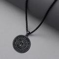 wholesale Sterling Silver Stone Memento Mori Necklace Stoic Virtues Amor Fati Unisex Gift-0-15