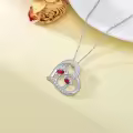 TOUPOP Sterling Silver & Stone Flamingo Pendant Necklace Gift for Women-0-4