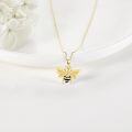 wholesale 14K Gold Black Onyx Wave Turtle Pendant Necklace for Women Girls-0-3