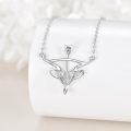 wholesale 925 Sterling Silver Arrow Pendant Necklace for Women Cross Design Christian s for Mom Wife-0-1