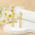 wholesale Gold 925 Sterling Silver Tassel Hoop Earrings Wholesale for Women Anime One Piece Cosplay -0-1