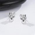 wholesale 925 Sterling Silver Wolf Head Stud Earrings for Women Girls  Ideas-0-3