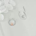 wholesale 925 Sterling Silver Guinea Pig Hoop Earrings - Adorable Animal  for Her-0-2