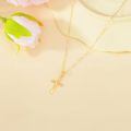 wholesale 14k Gold Cross Pendant With Lab Diamond-0-2