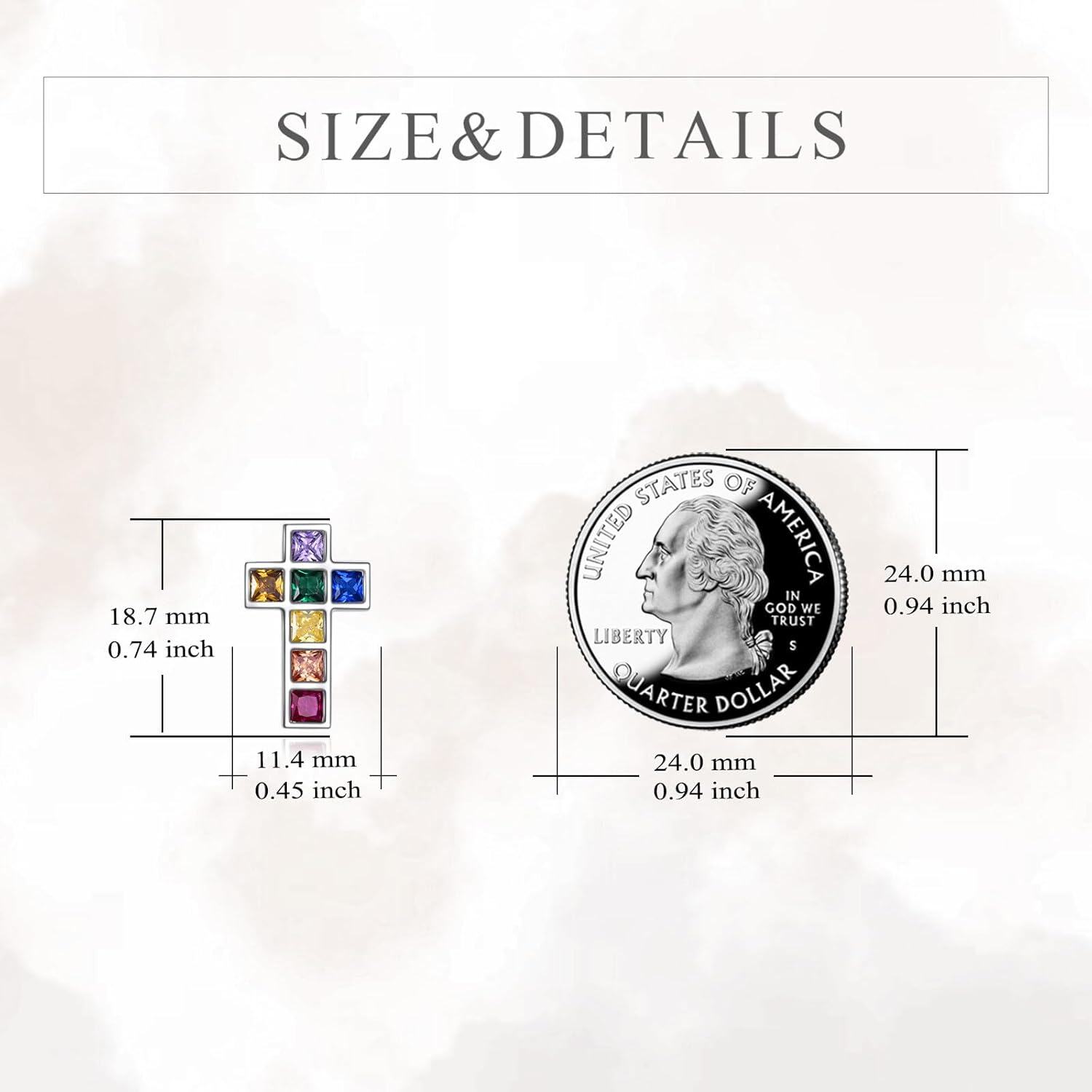 Sterling Silver Celtic Cross Drop Dangle Earrings Irish Fashion Jewelry Gift for Women-0-3