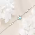 wholesale 925 Sterling Silver Paw Print Bone Charm Bracelet Wholesale s for Women-0-3