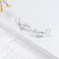 wholesale 925 Sterling Silver Hypoallergenic Cat Shaped Stud Earrings for Women Girls Gifts 43mm Length-0-4