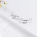 wholesale 925 Sterling Silver Hypoallergenic Cat Shaped Stud Earrings Wholesale for Women Girls Gifts 43mm Length-0-4