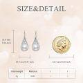 wholesale 925 Sterling Silver Teardrop Pearl Drop Earring Set with Intricate Wirework Design-0-4