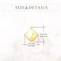 wholesale 14K Gold Vintage Diamond Star Cluster Square Pendant Necklace for Women-0-3