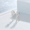 wholesale 925 Sterling Silver Vintage Scrollwork Ear Climber Studs for Women-0-3