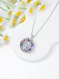 wholesale S925 Sterling Silver Moissanite Tree of Life Necklace for Women, Eternal Love Crystal Heart Pendant Gift for Anniversary Birthday Wedding Valentine's Day Mother's Day-0-6