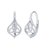 wholesale 925 Sterling Silver Celtic Knot Teardrop Earrings-C-Celtic 1097