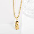 wholesale 925 Sterling Silver Phoenix Black Onyx Pendant Necklace 18k Gold Plated-0-1