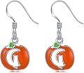 wholesale 925 Sterling Silver Pumpkin Ghost Drop Earrings Halloween Gift for Women Girls-0-0