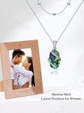 wholesale Sterling Silver Gemstone Dainty Pendant Necklace for Women Mom Gift-0-106
