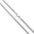 wholesale Sterling Silver Diamond Cut Square Chain w Lobster Clasp (1 5 2 3mm 16 26 )-0-0