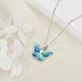 wholesale Sterling Silver Abalone Shell Butterfly Necklace - Elegant Gift for Women, Wife, Mother, Daughter, Sister, 18+2 Chain, Hypoallergenic-0-3