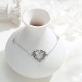 wholesale 925 Sterling Silver Heart-Shaped Wolves Adjustable Bracelet for Women-0-1