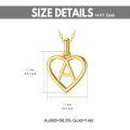 wholesale 14k Gold Heart Pendant Necklace Wholesale With Initial S-0-4