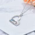 wholesale 925 Sterling Silver Heart Angel Baby Memorial Necklace for Women - Miscarriage Infant Loss Gift for Mom-0-3