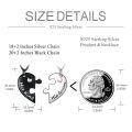 wholesale 925 Sterling Silver Puzzle Heart Necklaces - Her King & His Queen Couples Gift Set-0-4