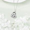 wholesale 925 Sterling Silver Soccer Ball Sporty Charm Pendant Necklace Gift for Women-0-2