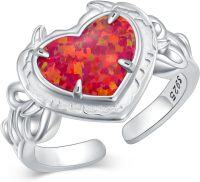 wholesale Metal & Opal Y2K Style Adjustable Ring - 20 Colors, Retro Fashion Jewelry for Parties & Streetwear-Adjustable