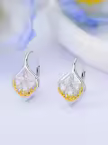 TOUPOP 925 Sterling Silver Turquoise Ocean Sea Animal Dangle Drop Earrings-0-1
