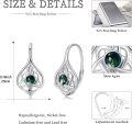 wholesale 925 Sterling Silver Celtic Moonstone and Moss Agate Irish Knot Hypoallergenic Leverback Earrings for Women Gift Ideas-0-4