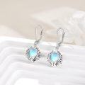 wholesale Sterling Silver Gemstone Leverback Dangle Drop Filigree Earrings for Women-0-13