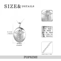 TOUPOP Sterling Silver Caduceus Photo Locket Necklace Nursing Jewelry-0-3