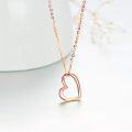 wholesale 14K Gold Open Heart Pendant Necklace for Women Minimalist Fine s for Her-0-14