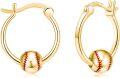 wholesale 925 Sterling Silver Baseball Hoop Earrings for Women and Girls-0-0
