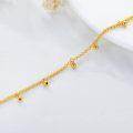 wholesale 18K Gold Ball & Heart Charm Italian Mesh Link Chain Bracelet (Size: S/M/L)-0-3