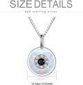 wholesale Sterling Silver Evil Eye Pendant Necklace for Women Greek Protection Amulet Gift-0-4